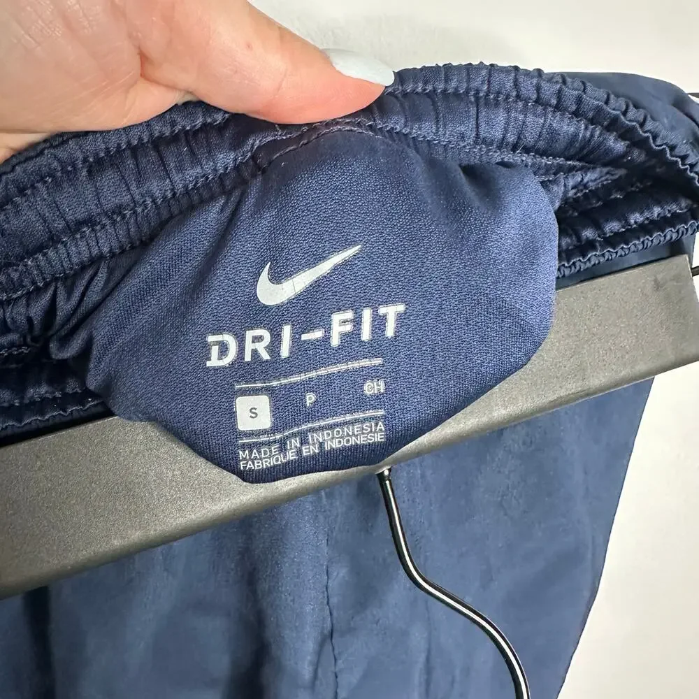 Nike Tempo Running Shorts Womens Small Navy Blue EUC‎ Dri-FIT Mesh Trim